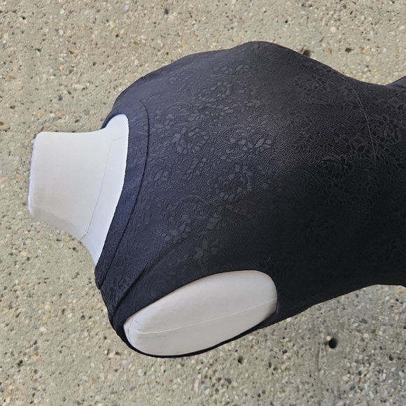 Tahari black pencil dress with peplum - Picture 9 of 14